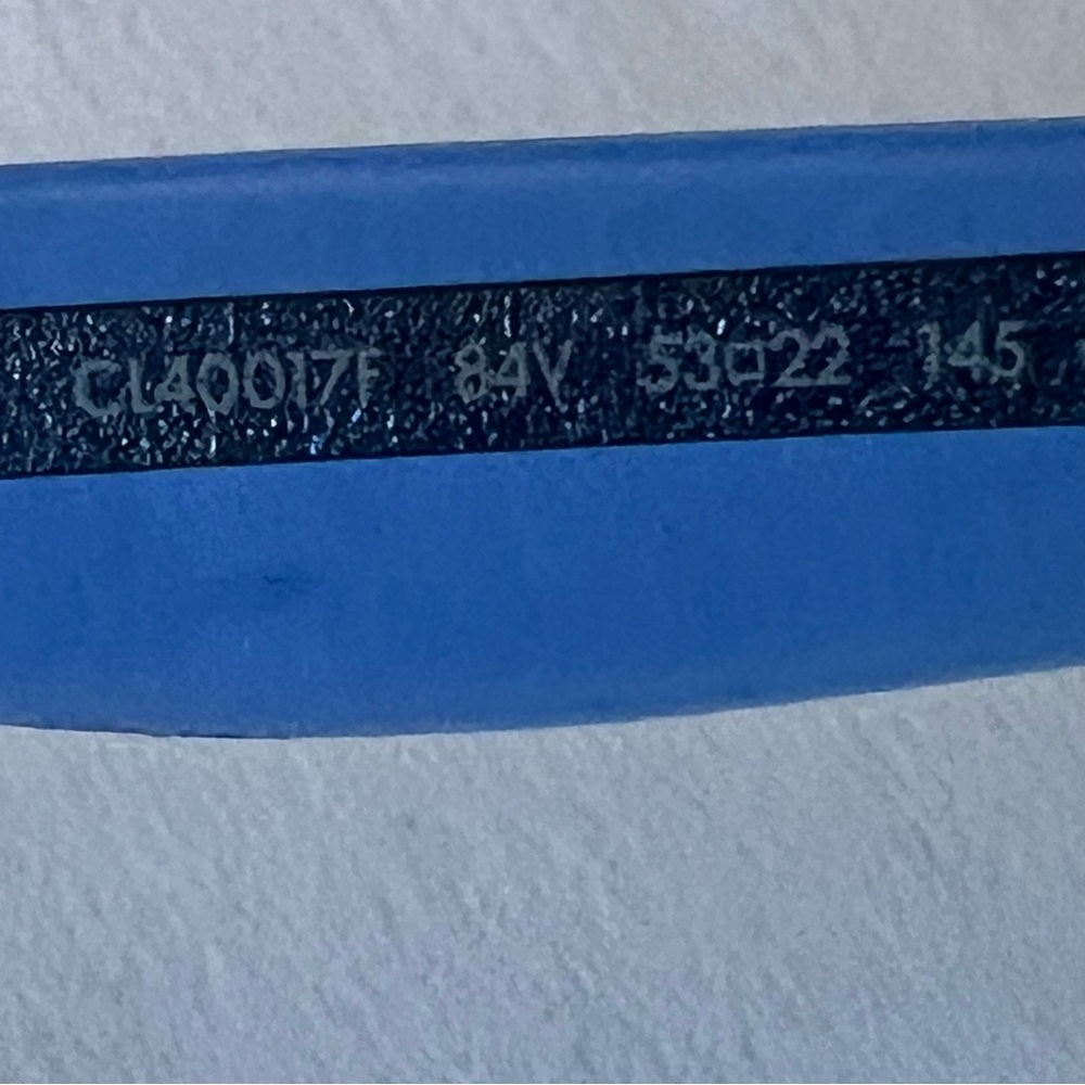 CELINE CL40017F ROUND SUNGLASSES BLUE NEW WITH CELINE CASE - Picture 16 of 16